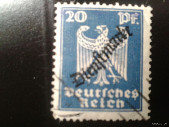 Германия 1924 надпечатка