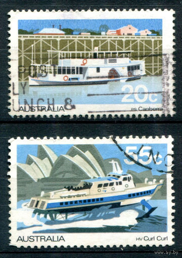 Австралия - 1979г. - корабли - 2 марки - гашёные. #3-WB-89-A-2