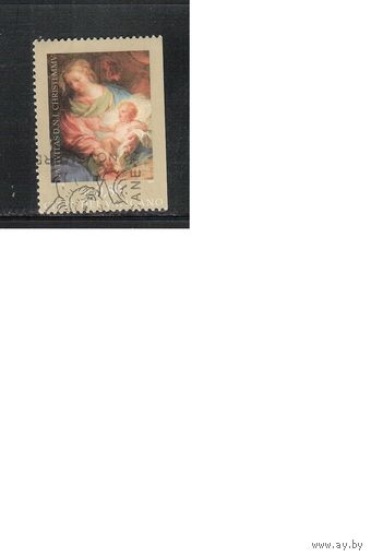 Ватикан-2005,(Мих.1542 Dr) гаш.,  Рождество,  Живопись