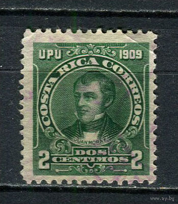 Коста-Рика - 1910 - Хуан Мора Фернандес 2С - [Mi.64] - 1 марка. Гашеная.  (LOT Gt22)-T3P21