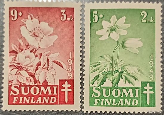 Финляндия 1949. Флора. Цветы.