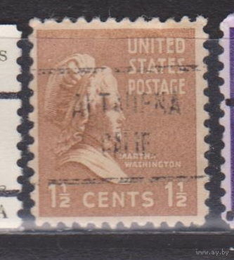 Известные люди личности США 1938 год Лот 7 С НАДПЕЧАТКОЙ ИЛИ ПРЕДВАРИТЕЛЬНЫМ ГАШЕНИЕМ