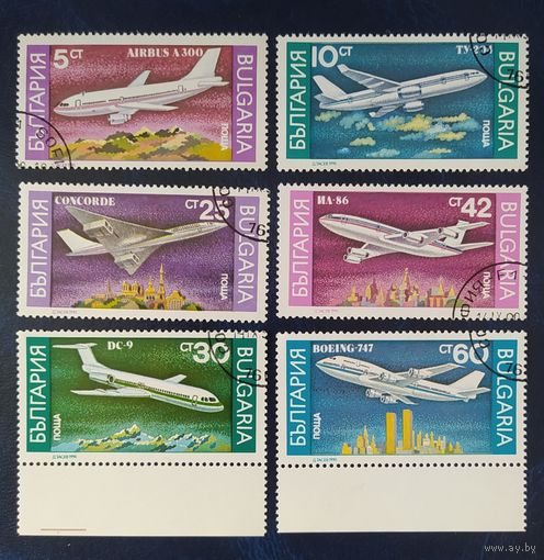 Болгария 1990 Авиация.