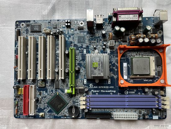 Материнская плата + процессор Pentium 2,4