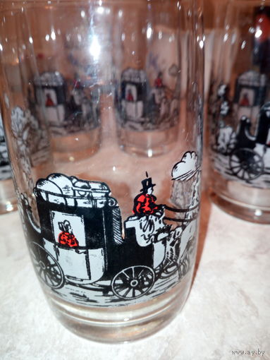 НАБОР ВИНТАЖНЫЙ БОГЕМИЯ "КАРЕТА"