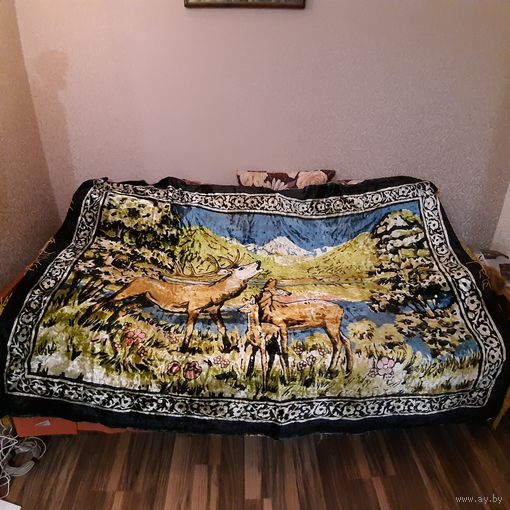 Плюшевый ковёр Олени СССР