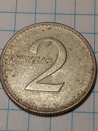 2 кванза  Ангола 1975 год