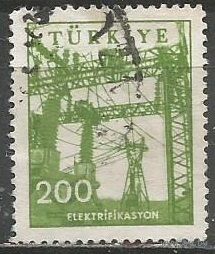 Турция. Высоковольтная линия. 1960г. Mi#1791.