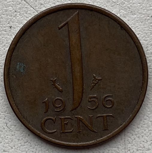 Нидерланды 1 цент 1956 г.