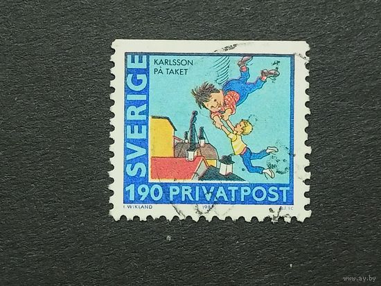Швеция 1987. 80 лет со дня рождения Астрид Линдгрен, 1907–2002 гг.