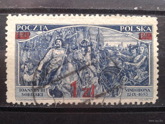 Польша, 1934. Стандарт. Надпечатка. Mi-7.5 евро гаш. (293)