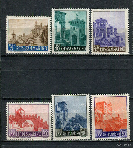 Сан-Марино - 1966 - Архитектура - [Mi. 856-861] - полная серия - 6 марок. MNH.  (Лот 59JN)-T4P13