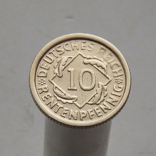 Германия 10 рентенпфеннингов 1924 F