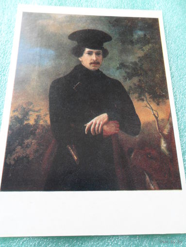 Открытка Тюрин П.С. (1816-1882). Портрет С.А. Зубова. 1843. Вологодская областная картинная галерея