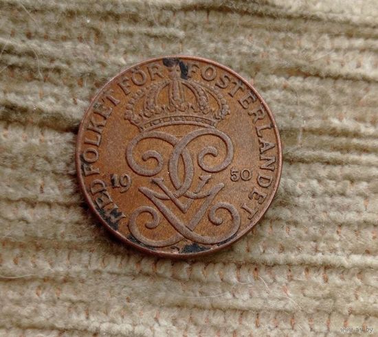 Werty71  Швеция 2 эре 1950