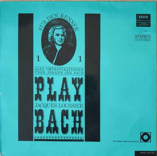 Jacques Lousser Play Bach Germany NM
