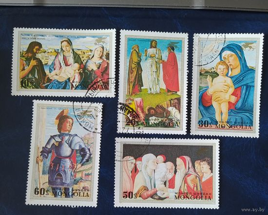 Монголия 1972 Итальянская живопись 5 из 7.