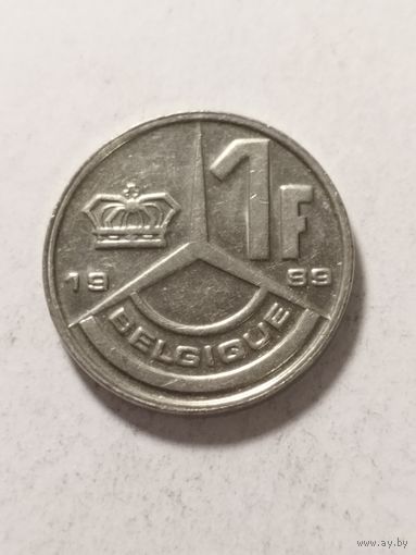 Бельгия 1 франк 1989