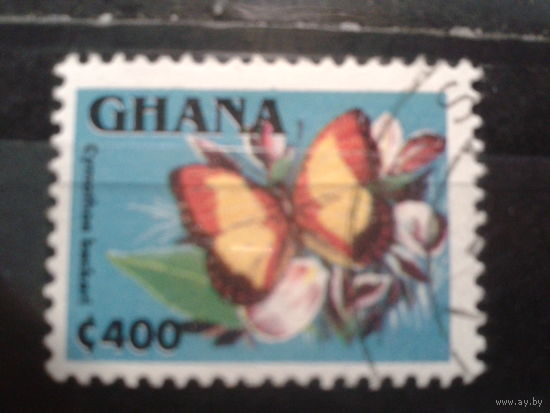 Гана, 1995. Бабочка. Mi-0.70 евро гаш.