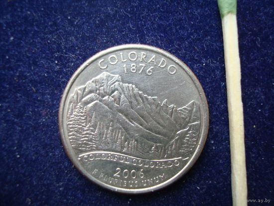 Монета 25 центов США, памятная, 2006 г.