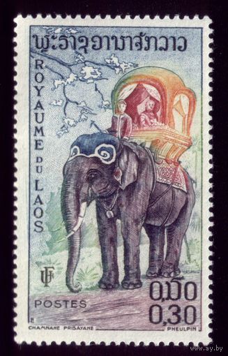 1 марка 1958 год Лаос 76