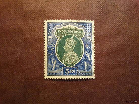 Британская Индия 1937 г.Король Георг -VI./9а/