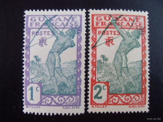 Франция. Французские колонии (Гайана) 1929 Mi:FR-GY 109,110
