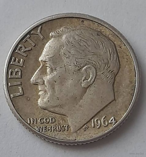 США 1 дайм 1964 года D