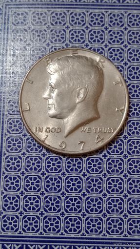 США пол доллара 1974