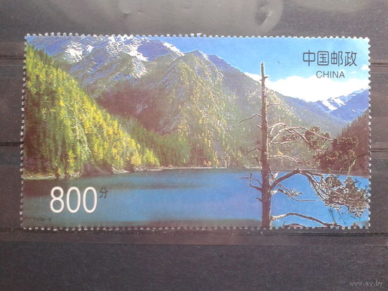 Китай, 1998. Озеро Чанг, марка из блока, Mi-3,6 евро гаш.
