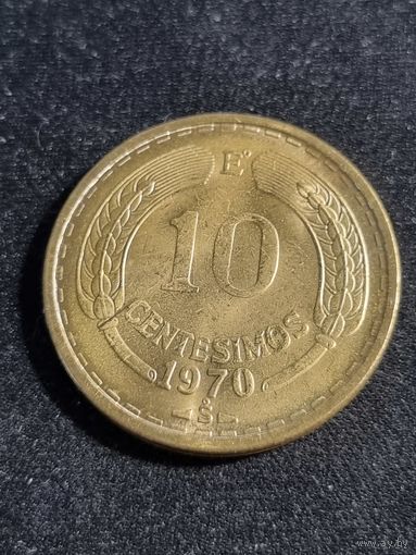 Чили 10 сентесимо 1970