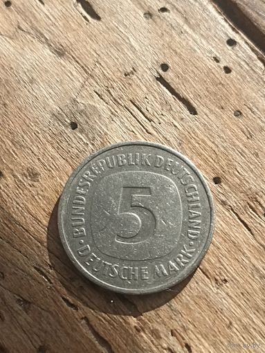 Германия 5 марок 1975 год  ( G )