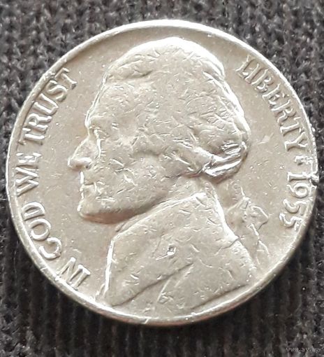 5 центов 1955 D США