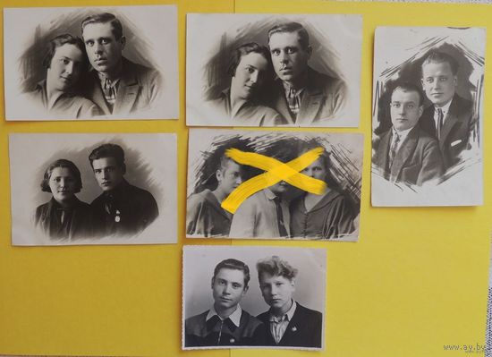 Фото "Портреты", 1920-е гг., г.Минск, цена за единицу