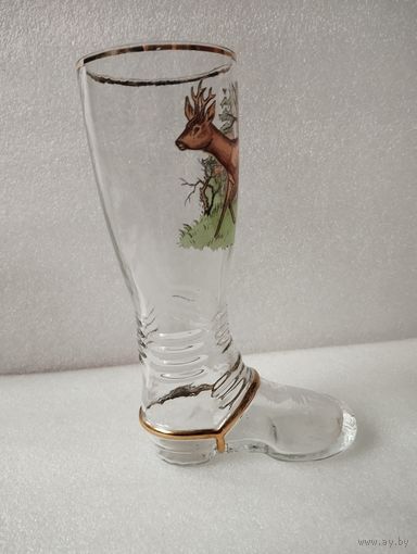 Вазочка фужер сапожок с оленем, Германия
