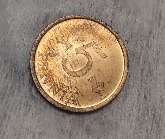 Финляндия 5 пенни 1966