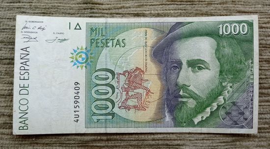 Werty71 Испания 1000 песет 1992 банкнота
