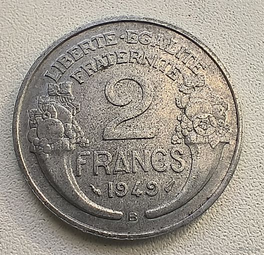 Франция 2 франка 1949 В 3-11-2