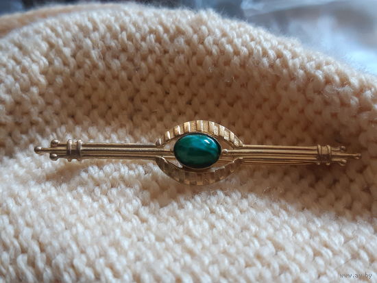 Брошь СССР позолота клеймо