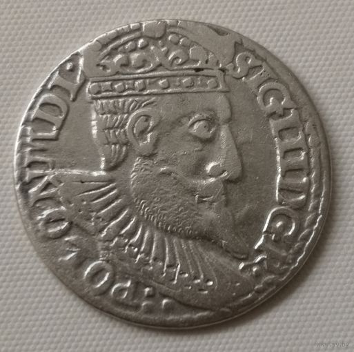 Трояк (3 гроша) 1598 года IF "Олькушский монетный двор" (Польша, Сигизмунд III Ваза) (R2...  1598PL02150 fortresscatalogue)