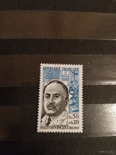 1962 Франция персоналии чистая без клея без дыр 4-10
