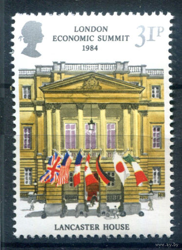 Великобритания - 1984г. - всемирный экономический саммит, архитектура - 1 марка - полная серия, MNH [Mi 992]. #3-GB-Z-1-16