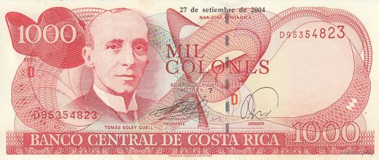 Коста-Рика 1000 колон 2004 (UNC)