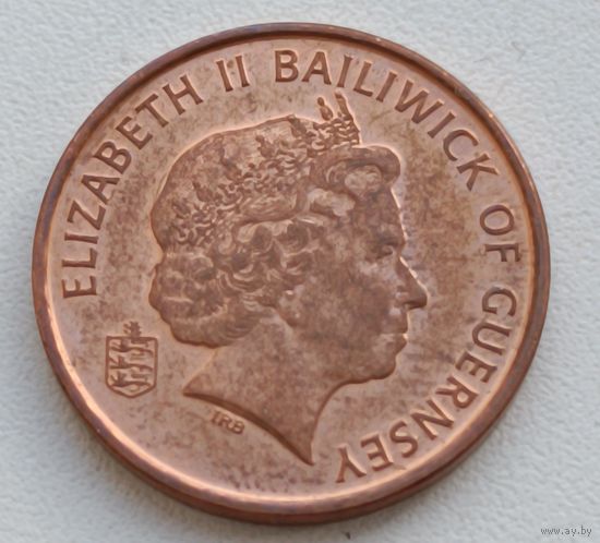 Великобритания. Гернси. 1 пенни 1998 года.