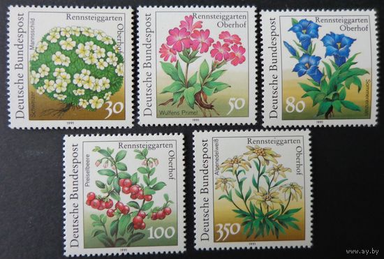 Современная Германия 1991г. Mi.1505-1509 MNH** полная серия