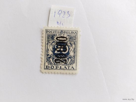 Польша   1923  н/печ.   доплата