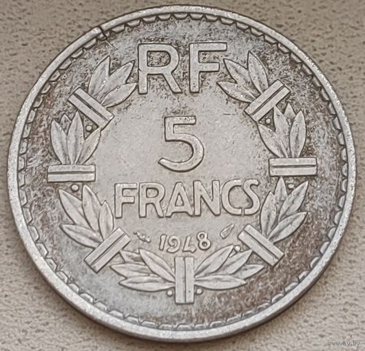 Франция 5 франков 1948