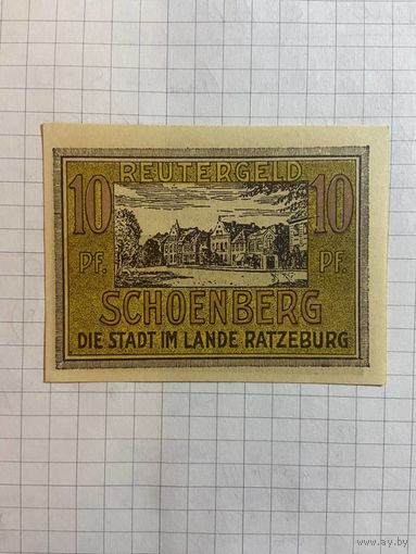 10 пфеннингов (нотгельды) г. Германия.