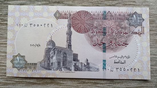 Werty71 Египет 1 фунт 2020 UNC банкнота