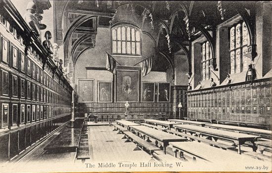 Открытка Англия Лондон библиотека